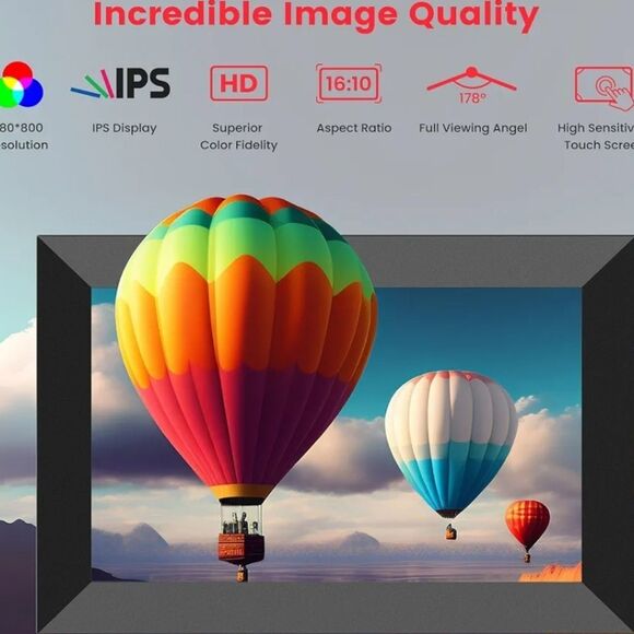 Artikl Frameo Classic WiFi Enabled Digital Photo Frame 10.1'' -Black - Picture 3 of 15